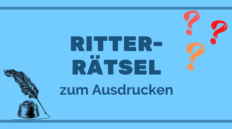 Ritter Rätsel Ausdrucken